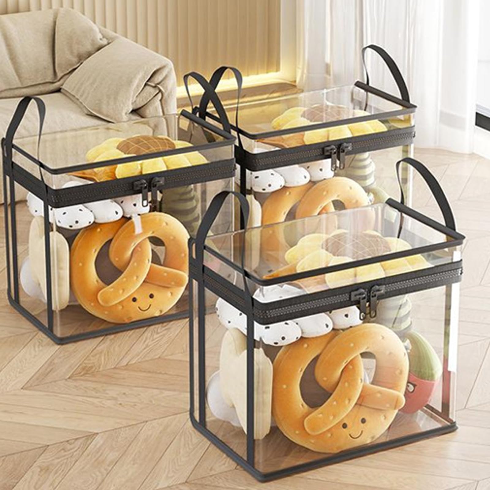 Contenitore PVC Pesante 50L per Asilo Nido e Aula - Cerniere Lunghezza, Design Salvaspazio