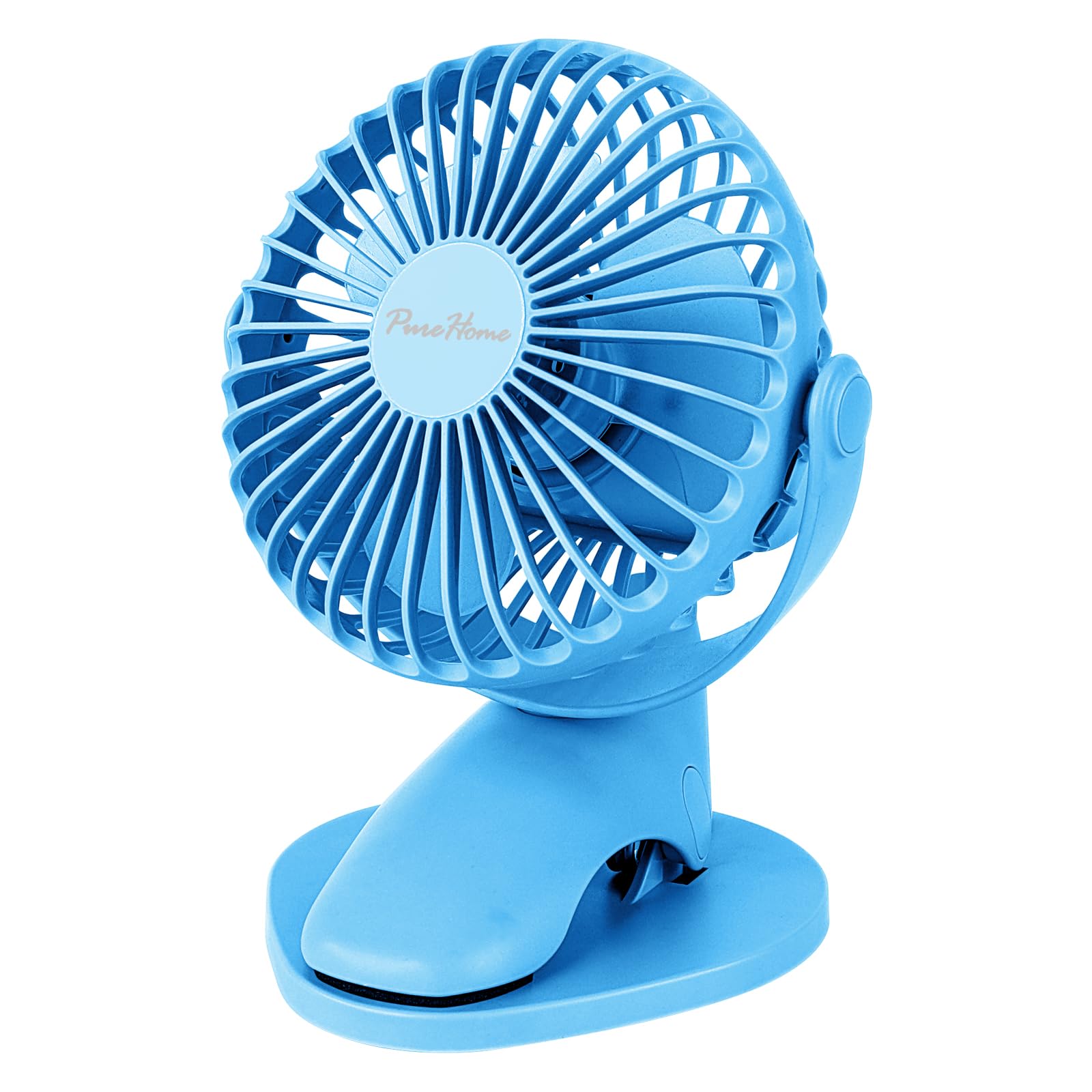 Portable Clip Fan Battery Operated,3 Speeds USB Rechargeable Mini Table Fan with Strong Airflow,360°Rotation Ultra Quiet Personal Desk Fan for Home
