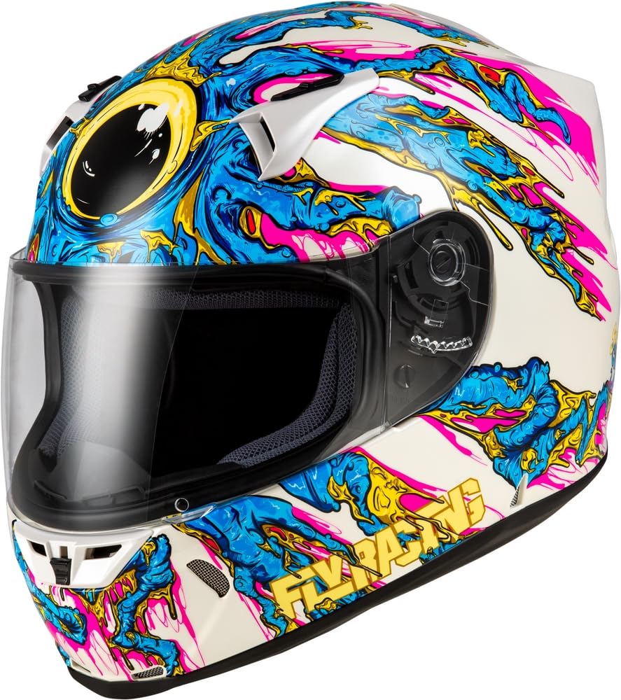 Amazon.com: Fly Racing Revolt FS Space Creep Helmet (Large, Light