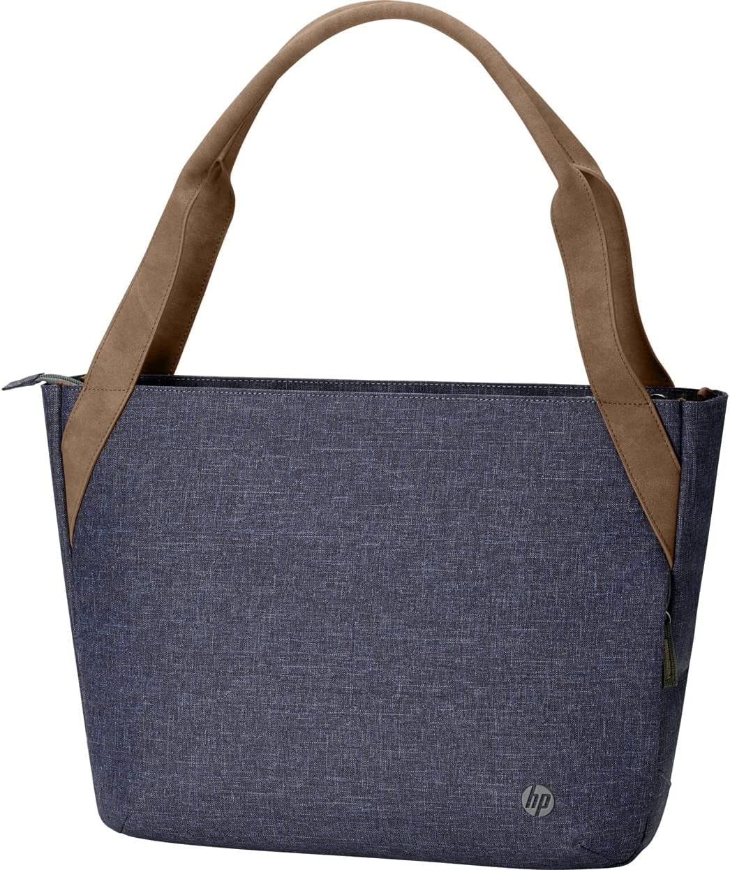 HP Renew Borsa per Notebook Fino a 14", Vano Computer Imbottito, Apertura dall’Alto, Tasche Interne, Tessuto Resistente, Maniglie Robuste, Impermeabile, Blu Navy