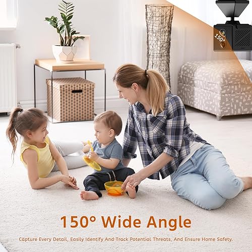 Miniatura 8 de Mini cámara inalámbrica 5G 4K WiFi interior hogar HD micro cámara de seguridad, pequeño perro niñera cam mascota bebé coche cámaras al aire libre,