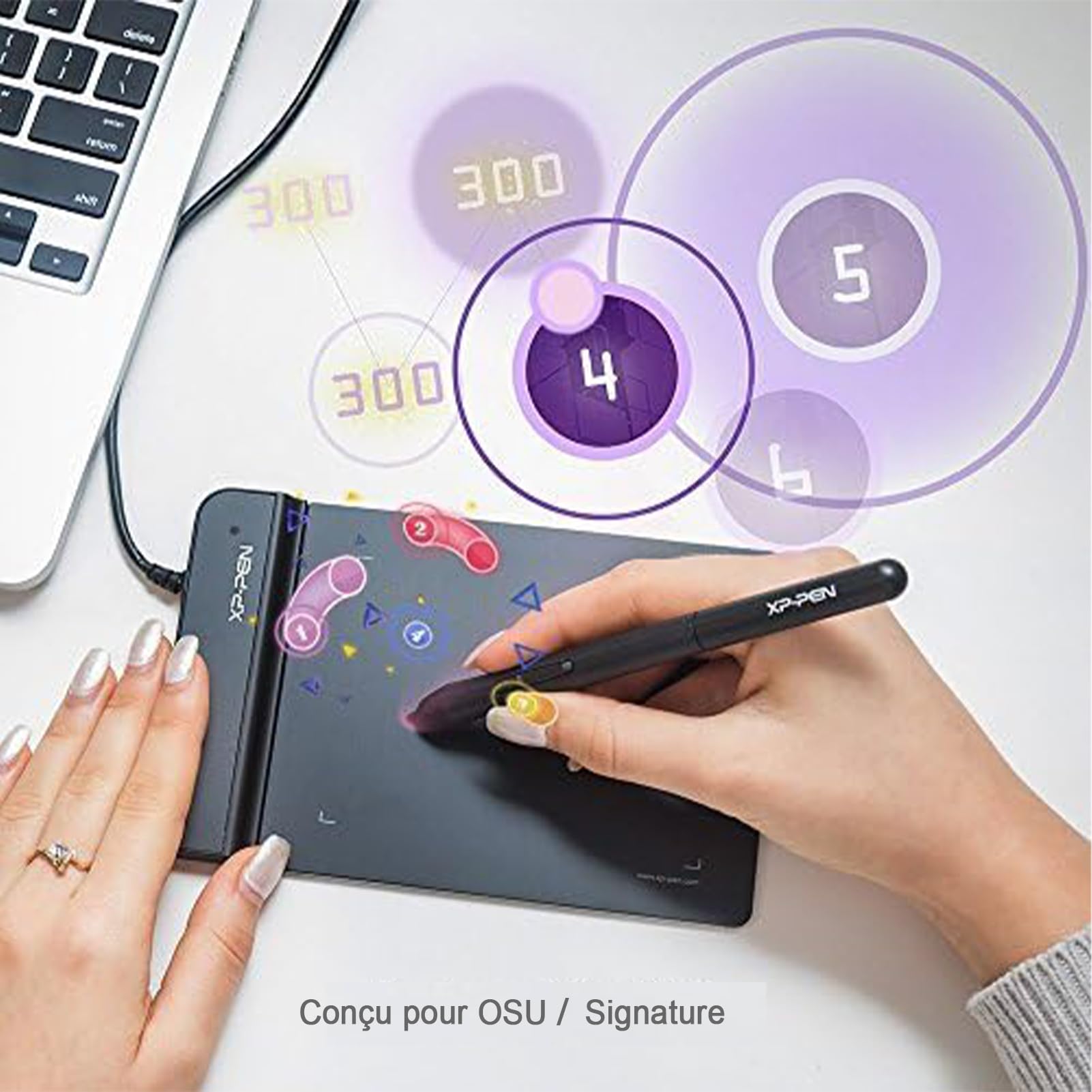 XP-Pen G430S Tablette Graphique 4x3 Pouces Stylet 8192 Niveaux