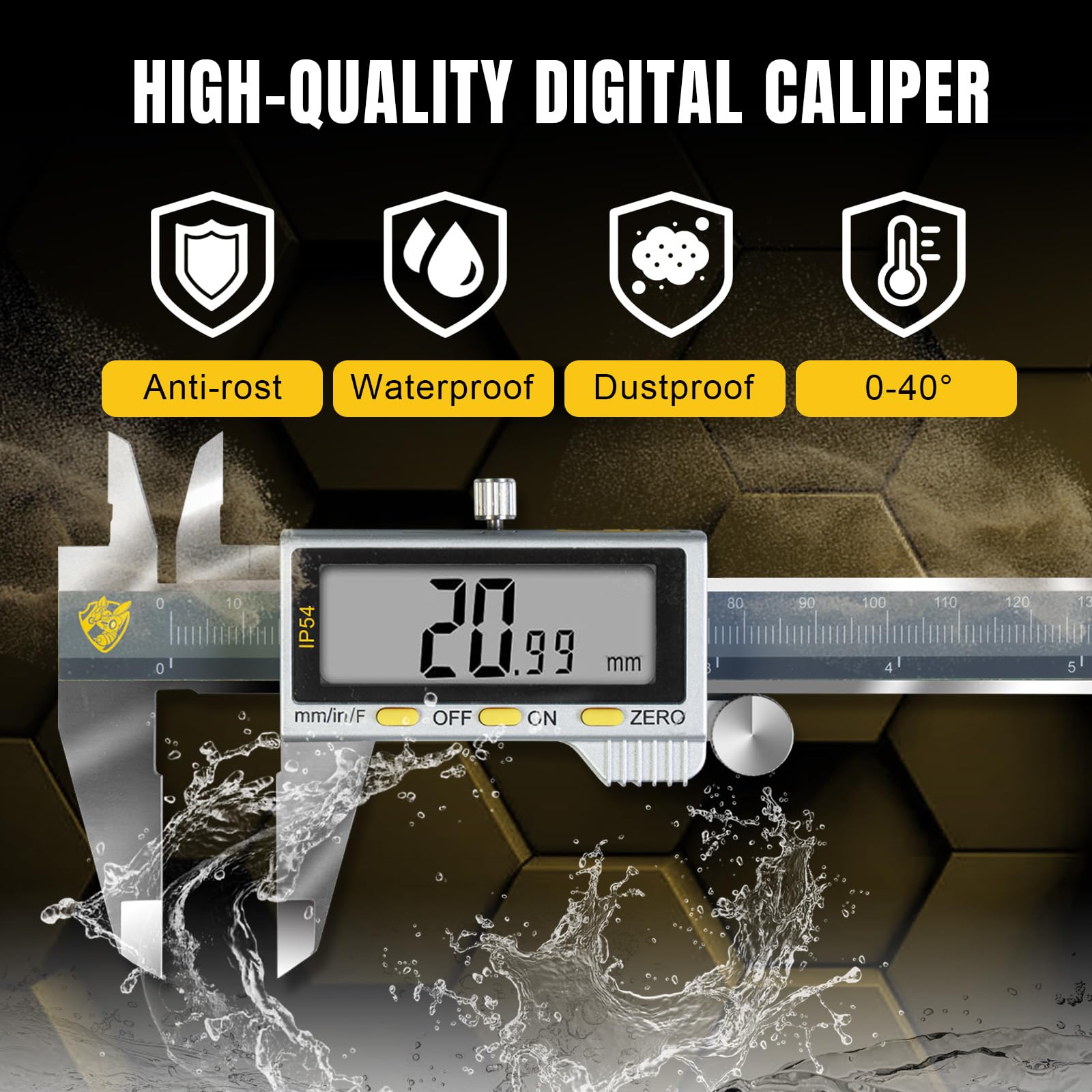 Snapklik.com : YELLOW JACKET Digital Caliper Measuring Tool 6 Inch,IP54 ...