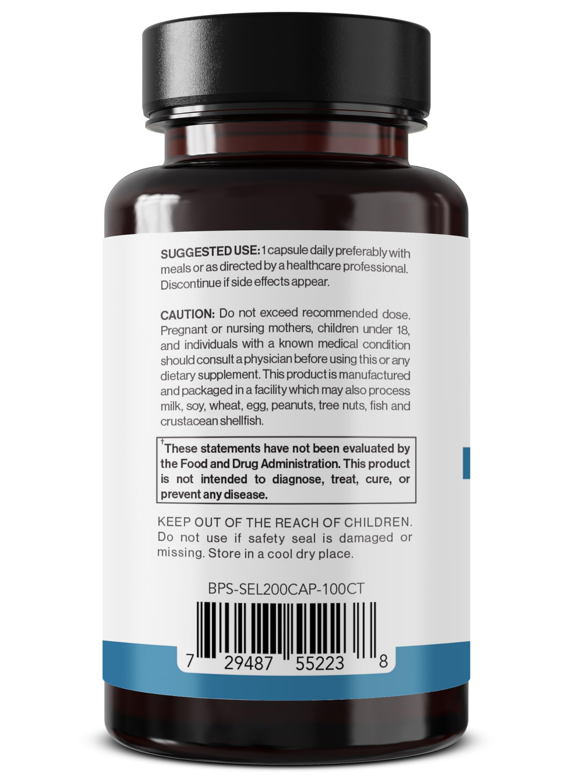 Better Place Supplements Selenium, 200mcg - 100 Vegetarian Capsules | Supports Immune System & Healthy Cellular Function (1) — Amazon image 5