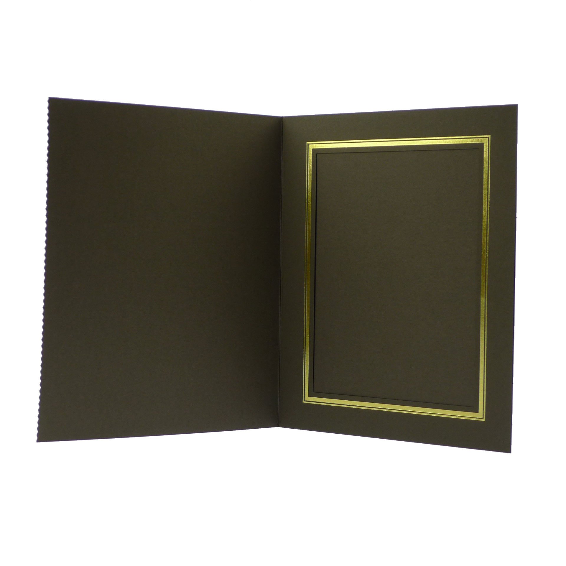 Kenro Slip-In Photo Folder 8x6" Upright - Brown (Pack of 50)