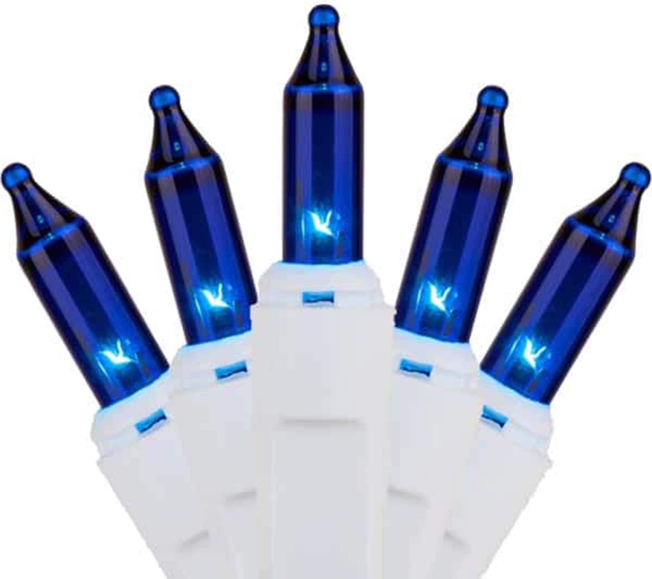 JinBest 150 LED Blue Christmas Lights, UL Listed and Commercial Grade