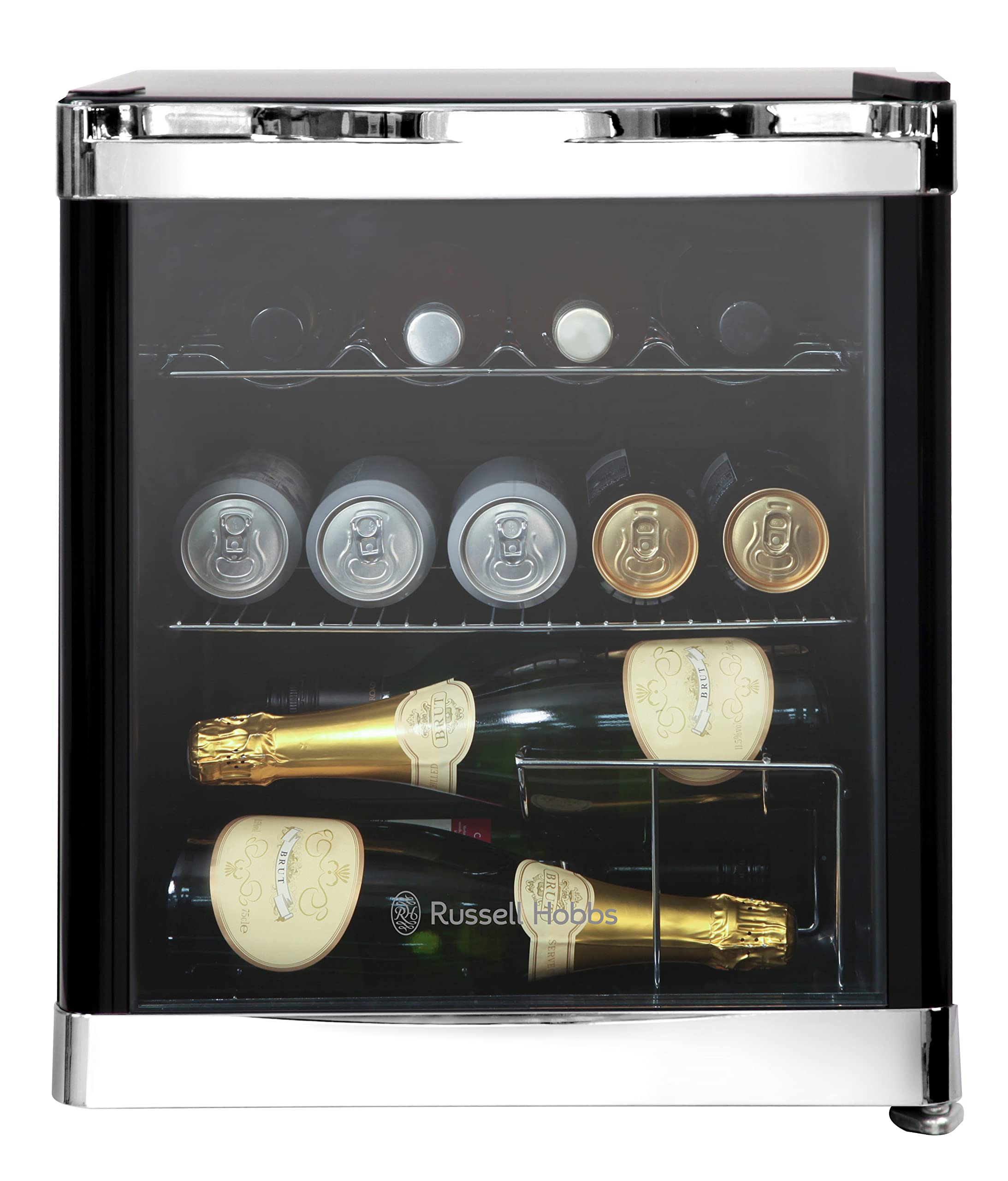 Russell Hobbs RHGWC1B Table Top Wine/Drinks Cooler with Glass Door, 12
