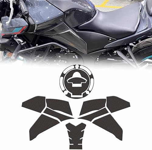 Protector de tanque de fibra de carbono para motocicleta, compatible con YA-MA-HA MT03 MT-03 MT 03 MT25 MT-25 MT 25 2020 2021 2022