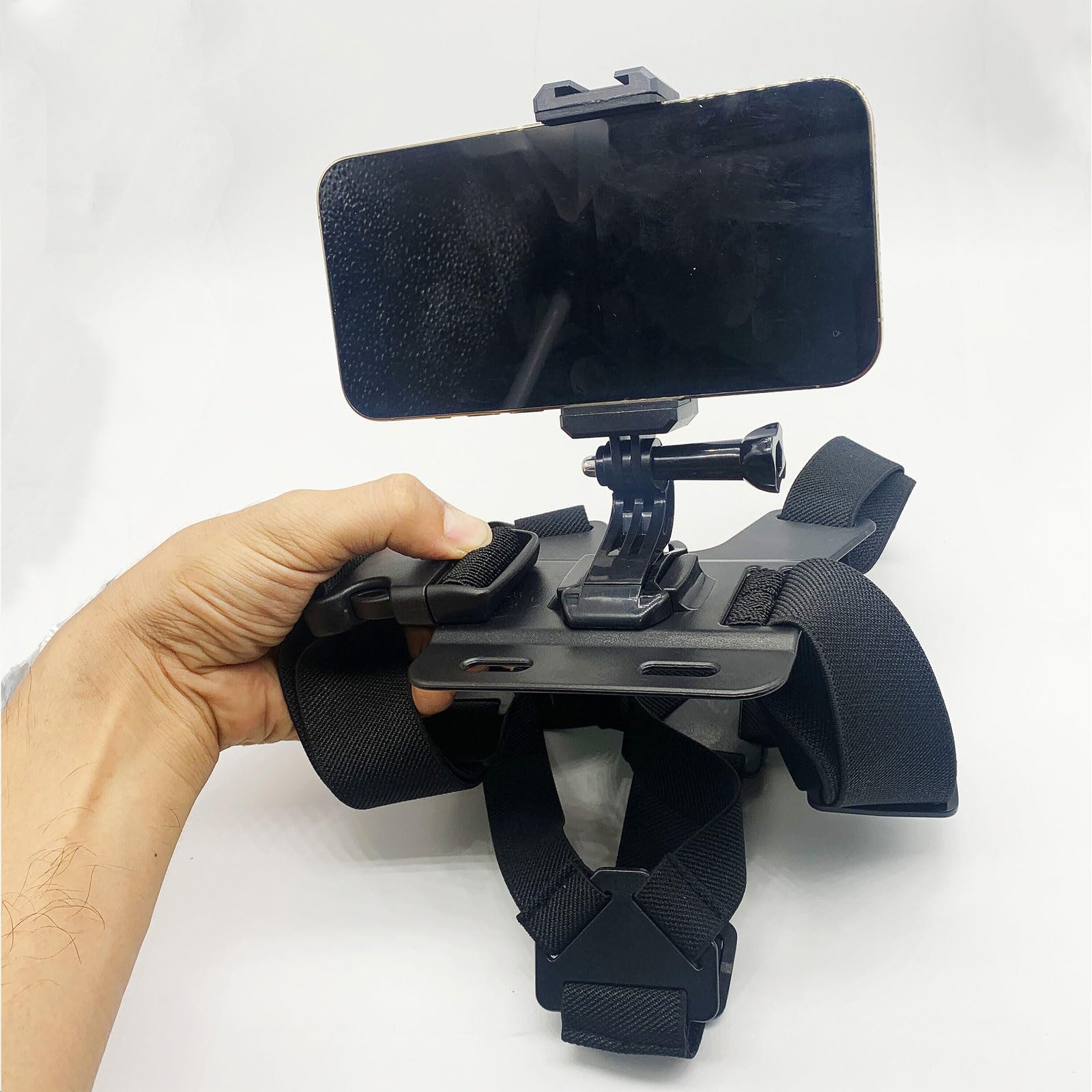 Cinturón elástico ajustable para montaje en el cuerpo, correa para la cabeza del pecho, juego de arnés para GoPro 11, 10, 9 Max, 8, 7, 6, 5 e Insta 360 cámaras y teléfonos móviles, soporte de pecho