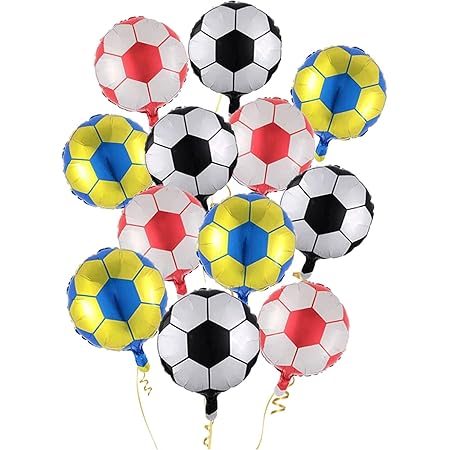 Amazon 風船屋 サッカー サッカーボール 45cm 飾り 誕生日 サッカー少年 卒業 送別会 バースデー アルミバルーン 大 11枚 風船 バルーン おもちゃ