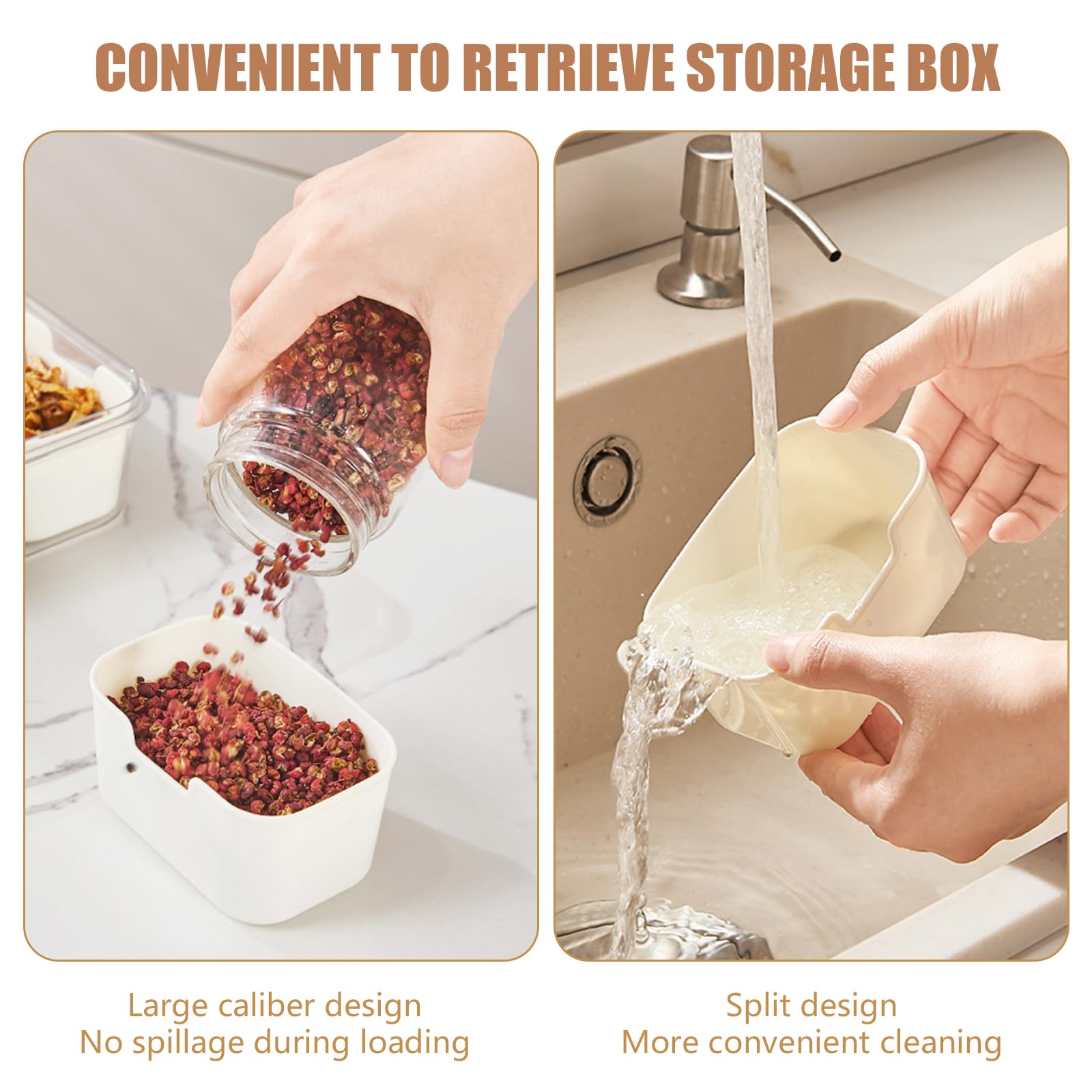 Colexy Plateau de Service Divisé avec Couvercle et Poignée, Conteneur de Stockage à 8 Compartiments en Plastique pour Collations, Fruits Secs et Bonbons