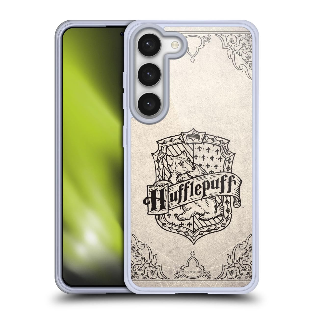 Funda Hufflepuff Samsung S23 que evita arañazos con diseño pergamino 7