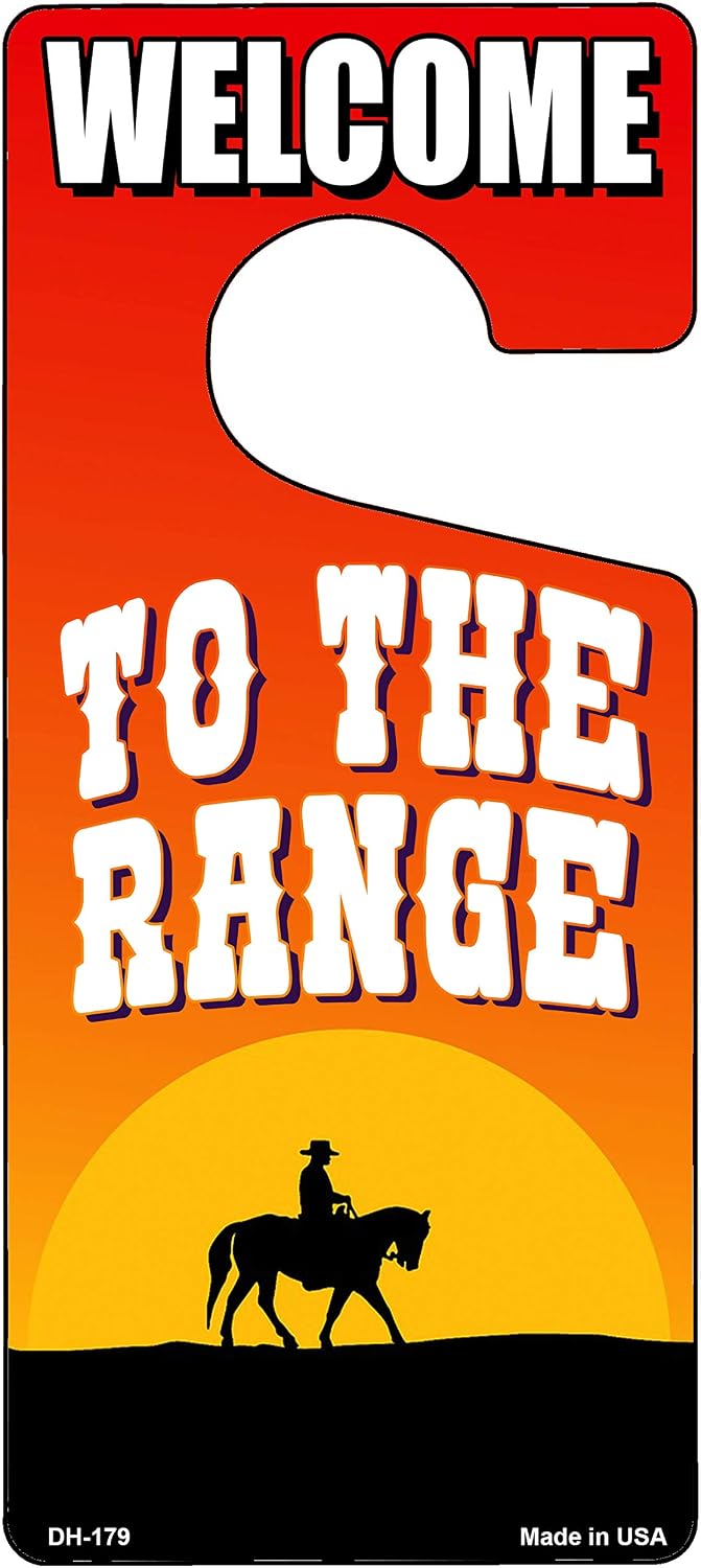 Smart Blonde to The Range Novelty Metal Door Hanger DH-179