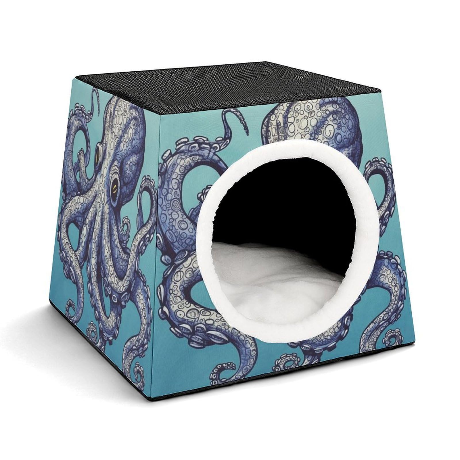 Nichoir chaud pour chat avec capsule isolante et peluche douce