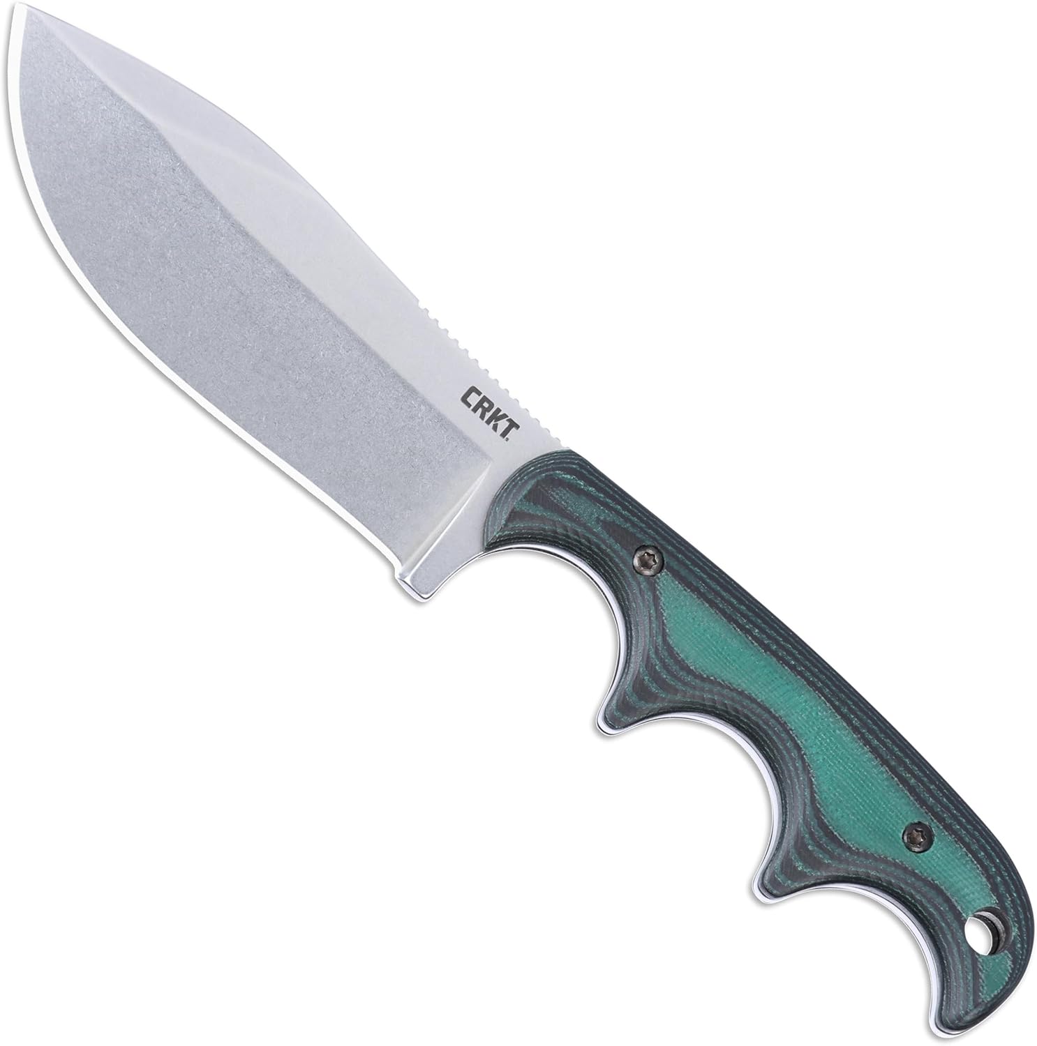 CRKT Minimalist Nessmuk Out of doors Survival Mounted Blade Knife with Sheath: D2 Metal Plain Edge Blade, Micarta Deal with, 2376