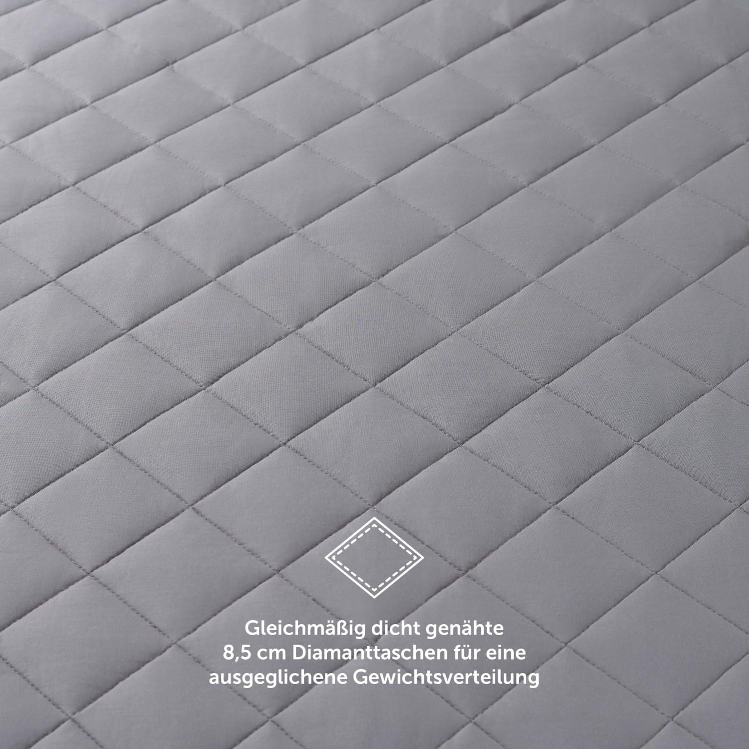Blumtal Gewichtsdecke 135x200 cm 6kg 100% Baumwolle Glasperlenfüllung Anti-Stress Therapiedecke