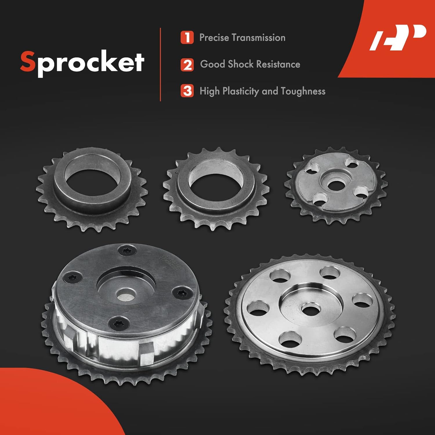 A-Premium Engine Timing Chain Kit W/ (VVT) Sprocket [fits DOHC, L4 2.3L] Compatible with Mazda 3 2007-2013, 6 2006-2007, CX-7 2007-2012, Replace# L3K912201A, L3K914151
