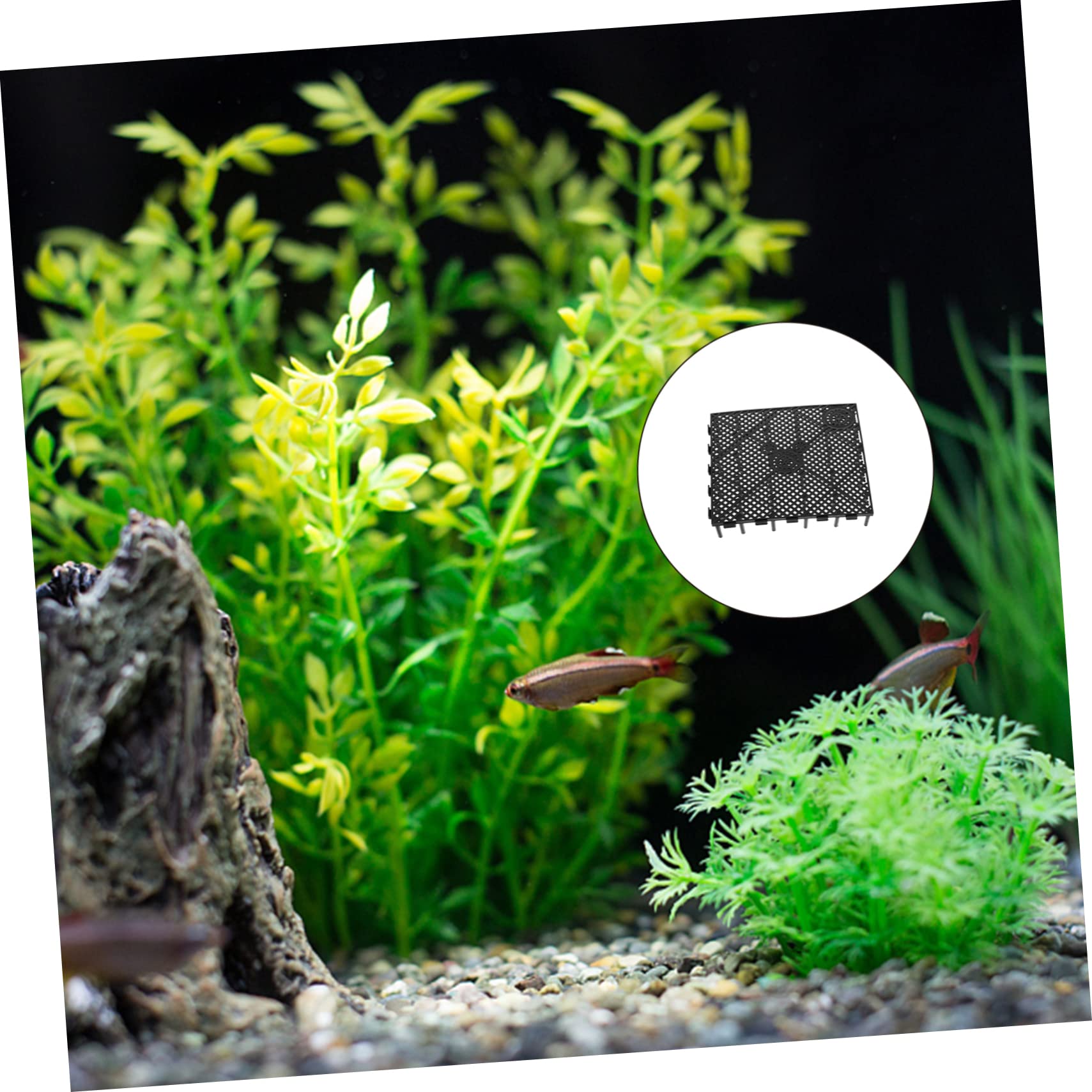 PRETYZOOM 18 Pollici Piastra Filtrante Inferiore del Serbatoio di Pesce Separatore per Acquari Vassoio Divisorio per Acquari Pannello Isolante per Acquario Pallet Ghiaia Griglia Plastica