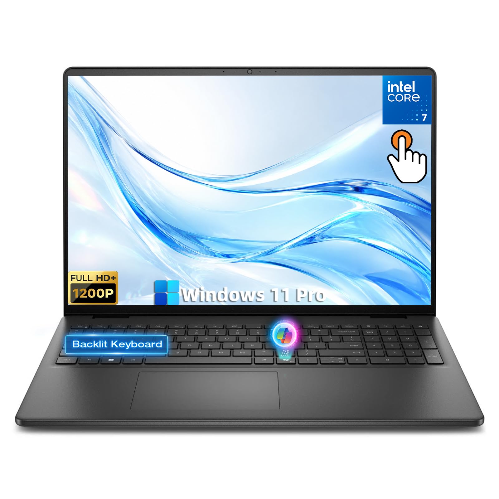 Dell 16 Touchscreen Business Laptop, Core 7 150U, 32GB DDR5 RAM, 1TB SSD