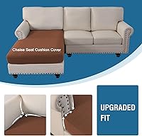 Vista 277 de H.VERSAILTEX 2025 New Sectional Couch Covers 8 Pieces Stretch Sofa Covers for Sectional Sofa Set Separate L Shaped Couch Cover for Both Left/Right
