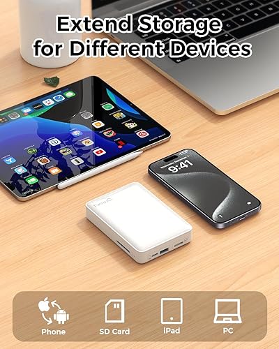 Miniatura 5 de NEWQ Disco duro para teléfono y computadora dispositivo de almacenamiento flash USB Memory Stick para iPhone, iPad, MacBook compatible con Apple iOS