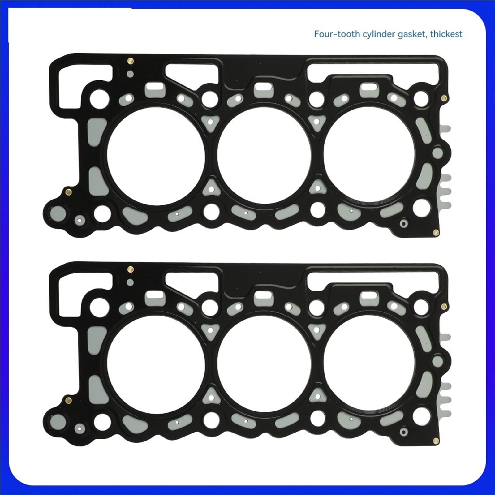 Juntas de enfriador de aceite Juego de juntas de culata para motor 3.0 T 306DT, compatible con Land Rover Range Rover L405 L320 L494 05-22 3.0T LR013066(4-tooth gasket)