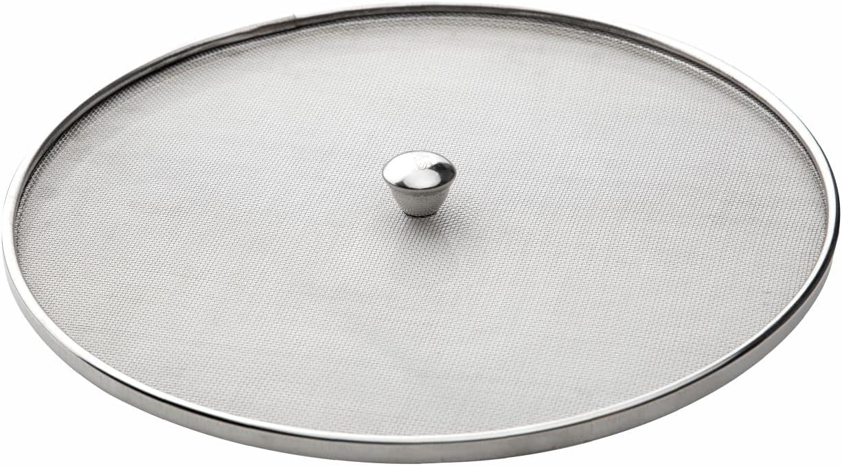 SignoraWare Stainless Steel Net Cover | Multipurpose Single Mesh Food Cover | Ideal for Covering Milk & Cooked Food | Prevents Insects & Dust from Settling on Food (12 Inches | Mix)