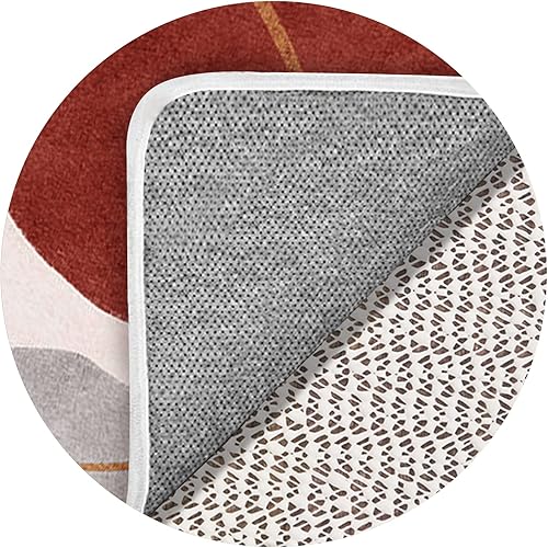 Rose Home Fashion Almohadillas redondas de 6 pies antideslizantes para suelos de madera dura, almohadillas antideslizantes de agarre fuerte de 6 pies