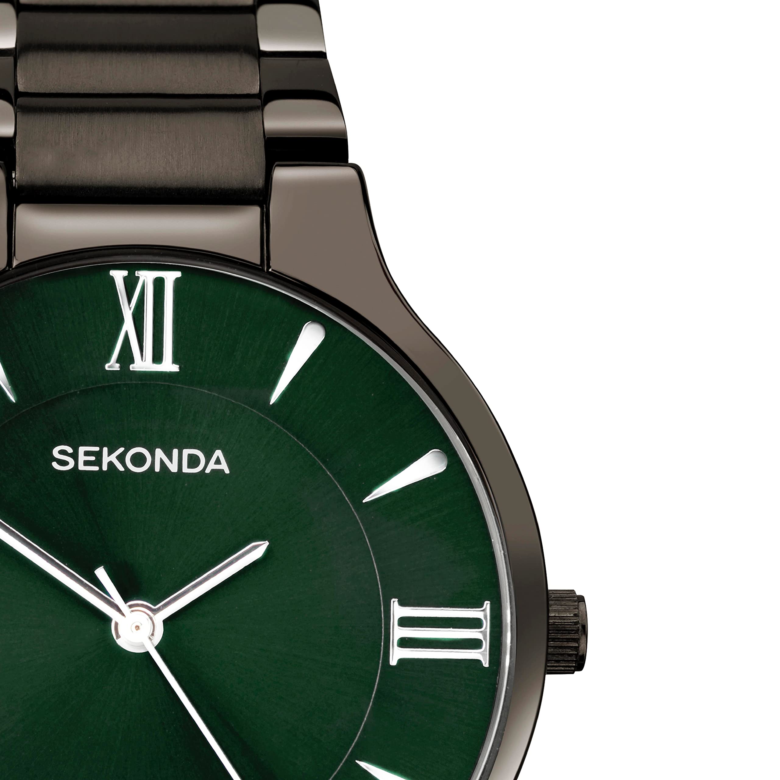 Sekonda Wilson męski zegarek kwarcowy 39 mm z wyświetlaczem analogowym i bransoletką ze stali nierdzewnej