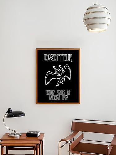 Miniatura 9 de AMERICAN LUXURY GIFTS Vintage Rock Angel Wall Art Poster  Retro 1970s Music-Inspired Design  Black & White Aesthetic Print for Fans, Studios, Dorms