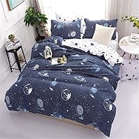 Vista 8 de Galaxy Space Bedding - Funda de edredón de microfibra para niños y adolescentes, funda de edredón ligera para niños y adolescentes