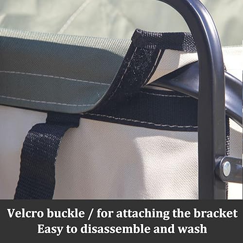 Miniatura 10 de Bgarden Carts,Collapsible Wagon,Sports Outdoor Utility Wagon Folding Garden Wagon Sports Steel Frame Foldable Yard Car Camping Cart with Side