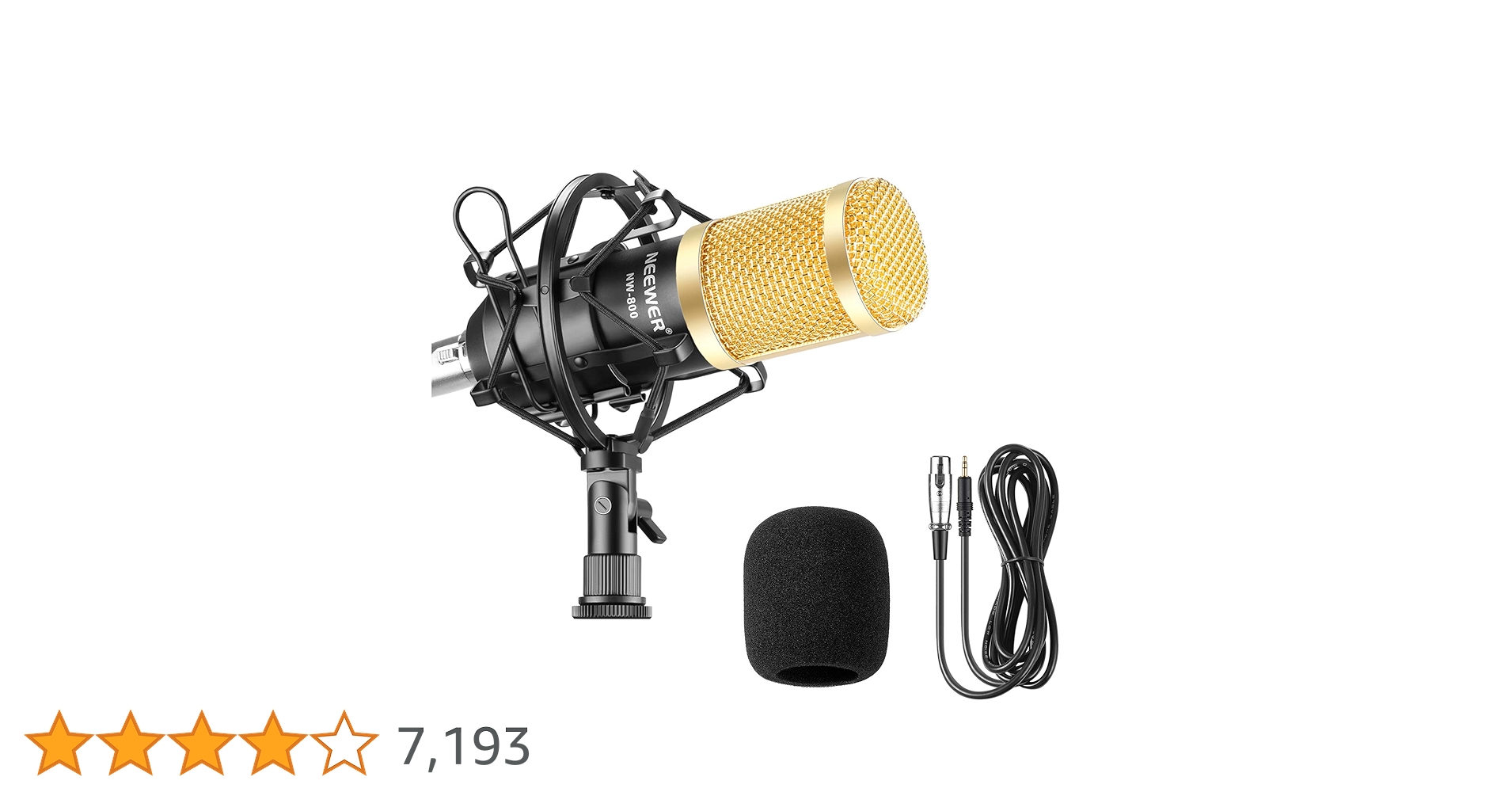 NEEWER NW-800 コンデンサーマイク 新品未使用 Amazon.co.jp: Neewer NW-800コンデンサーマイク(黒)セット スタジオ