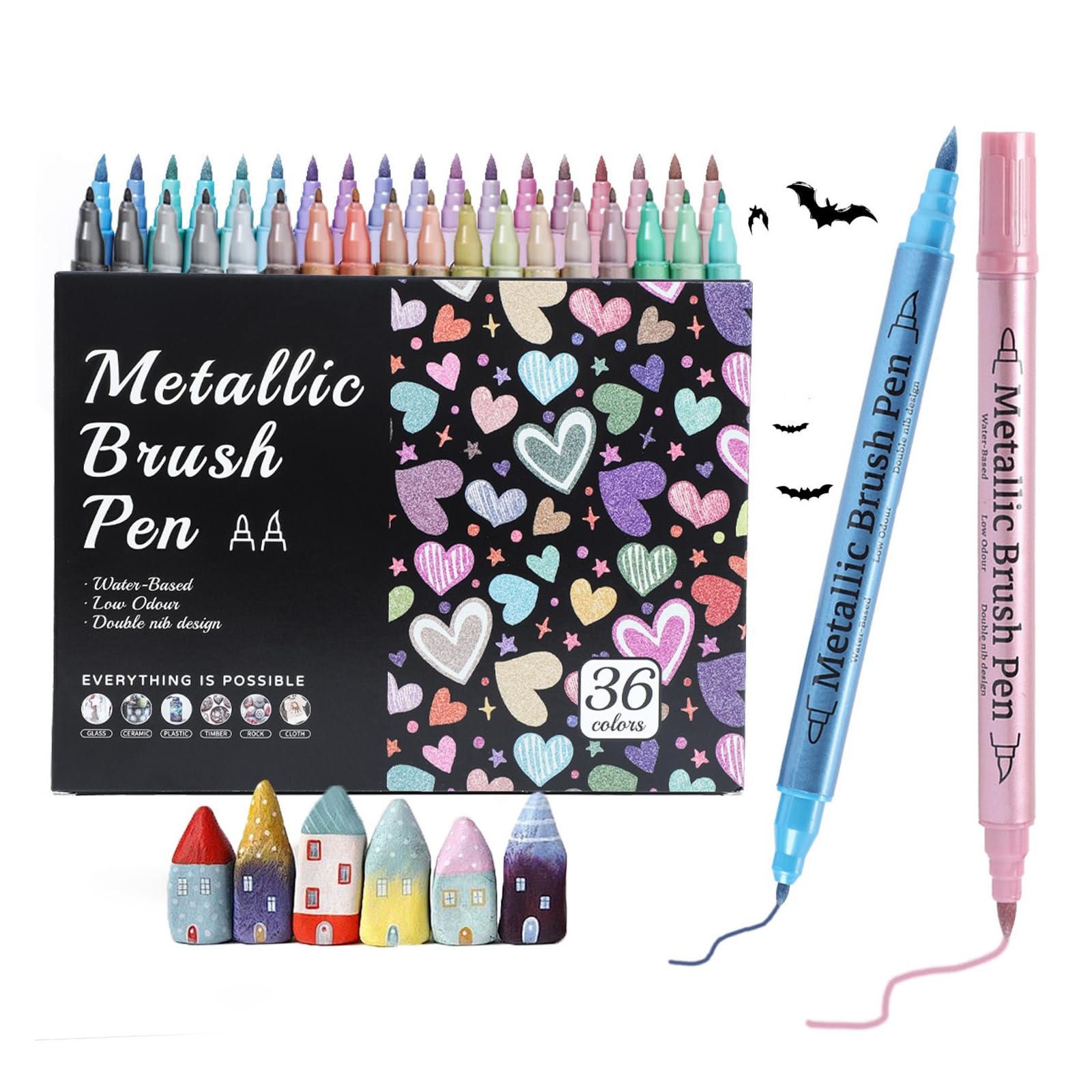 Kunstmarker mit leichtem Schaft, 36 Colors/Box, 36 Colors/Box