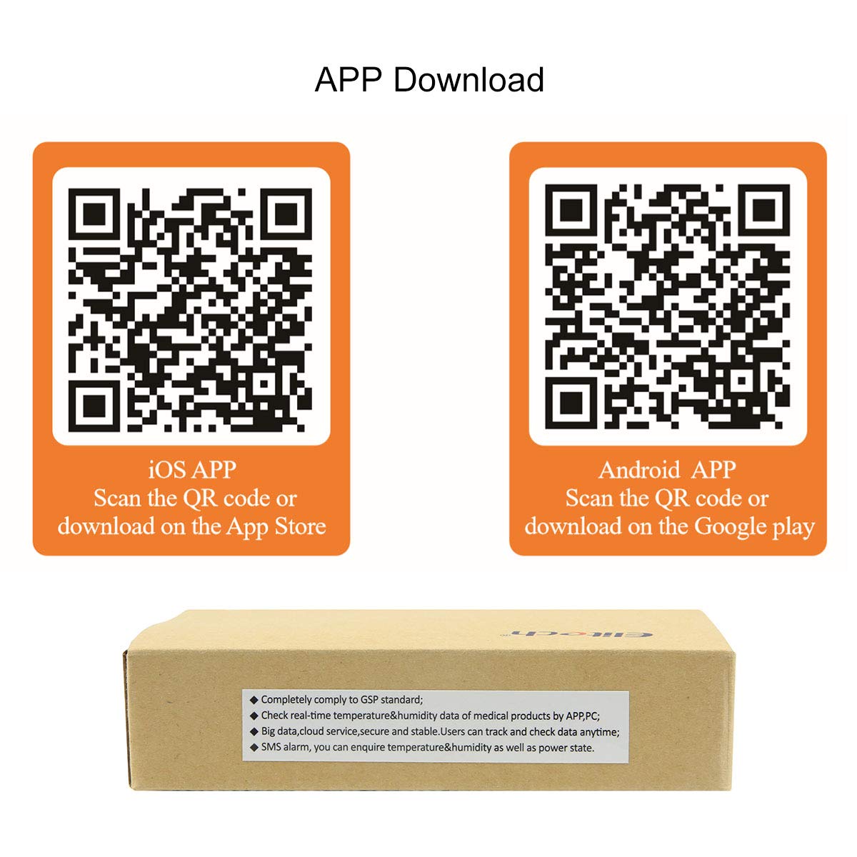 Elitech App Download QR Codes
