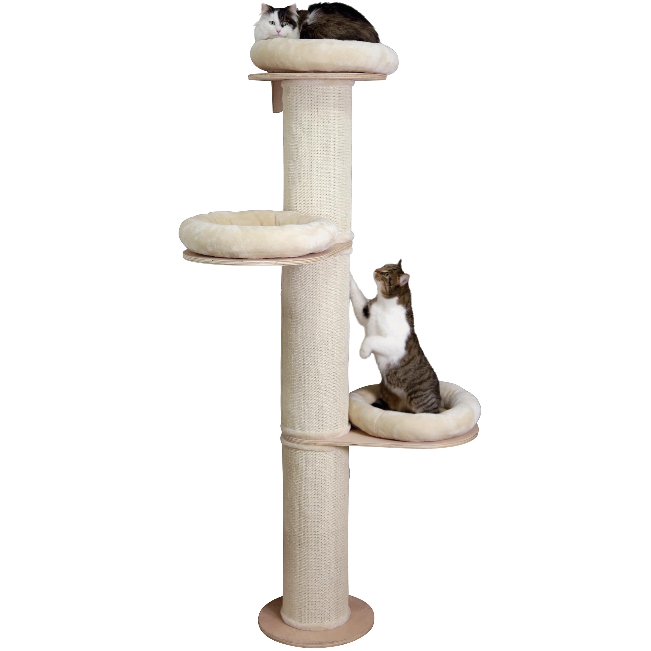 Kerbl Pet Cat Tree Dolomit Tower, Diameter 38cm Height 187 cm, beige