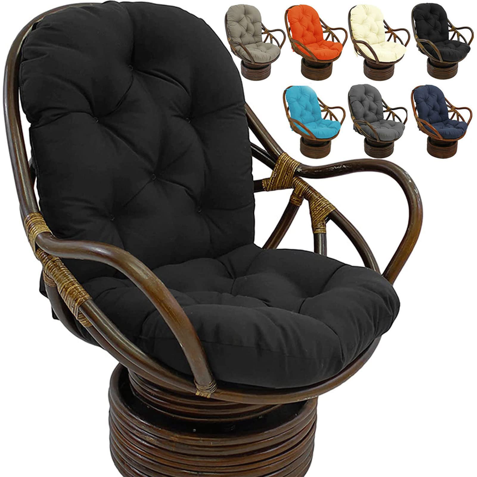 Rocking Replacement Chair Pads, Washable-Resistant Swivel Rocker Chair Cushion - Garden Seat Cushion Sofa Tatami Mat for Recliner Rocking Rattan Chair