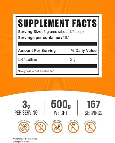 Miniatura 4 de BulkSupplements Beta Alanina 17.64 oz + L-Citrulina 17.64 oz Bundle