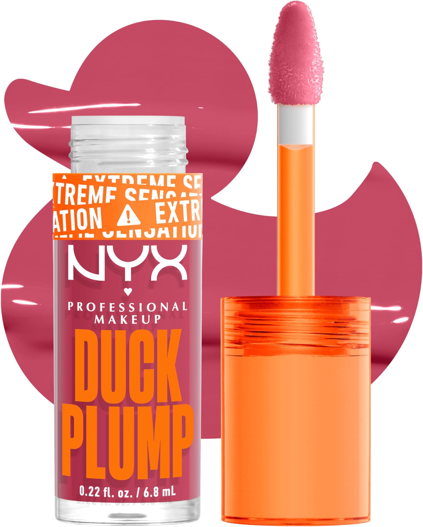 NYX PROFESSIONAL MAKEUP DUCK PLUMP LIP PLUMPING LACQUER - STRIKE A ROSE
