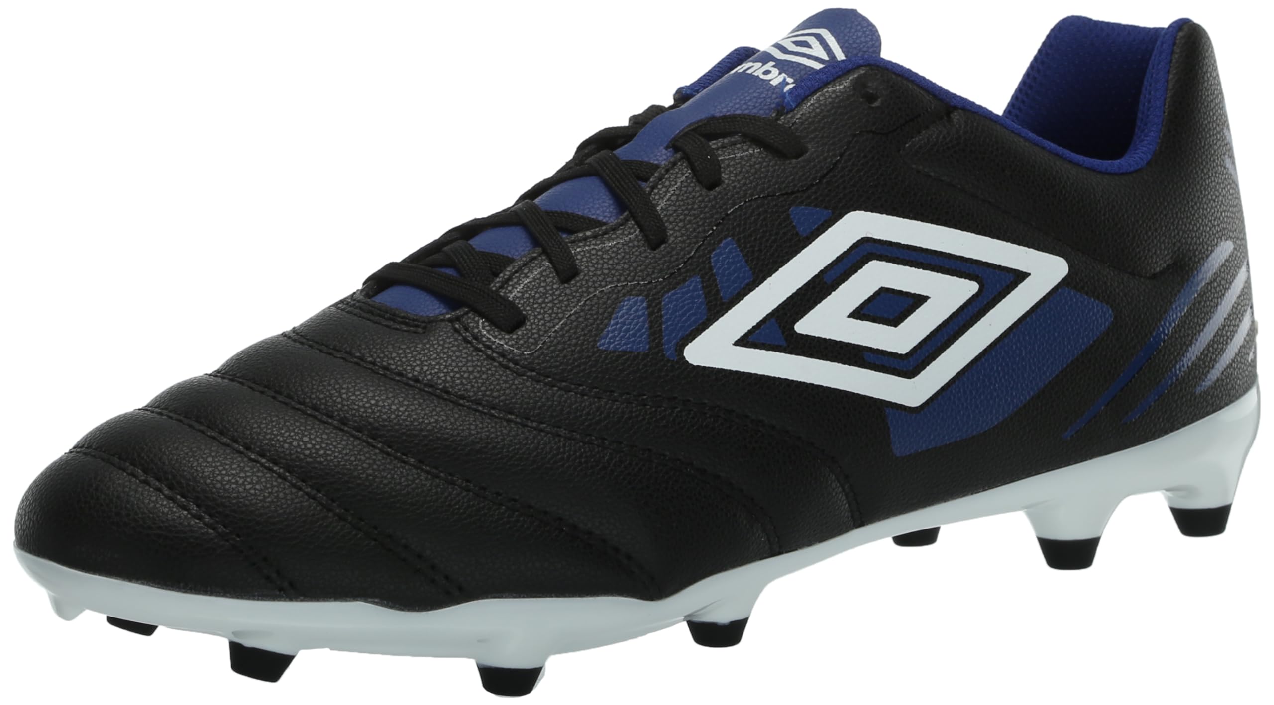 Umbro Men's Tocco 4 League FG Soccer Cleat, Black/White/Blue, 8.5