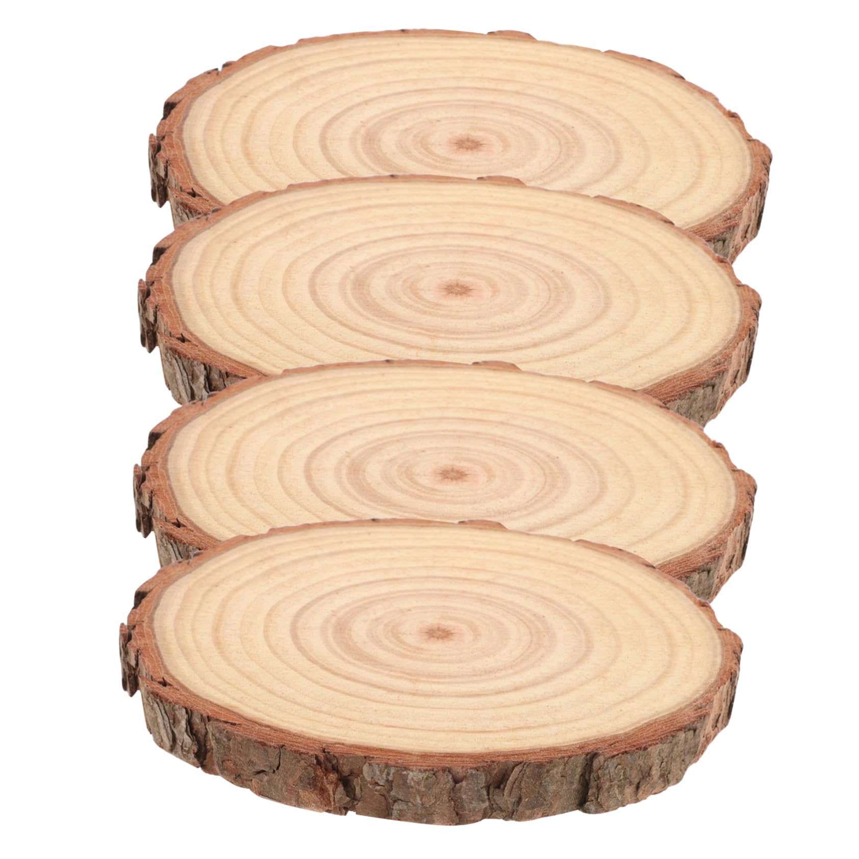 SHINEOFI 12stücke Unbehandelte Runde Holzscheiben Für -bastelprojekte Natürliche Holzscheiben Für Kreative Tischdekoration Hochzeiten Und