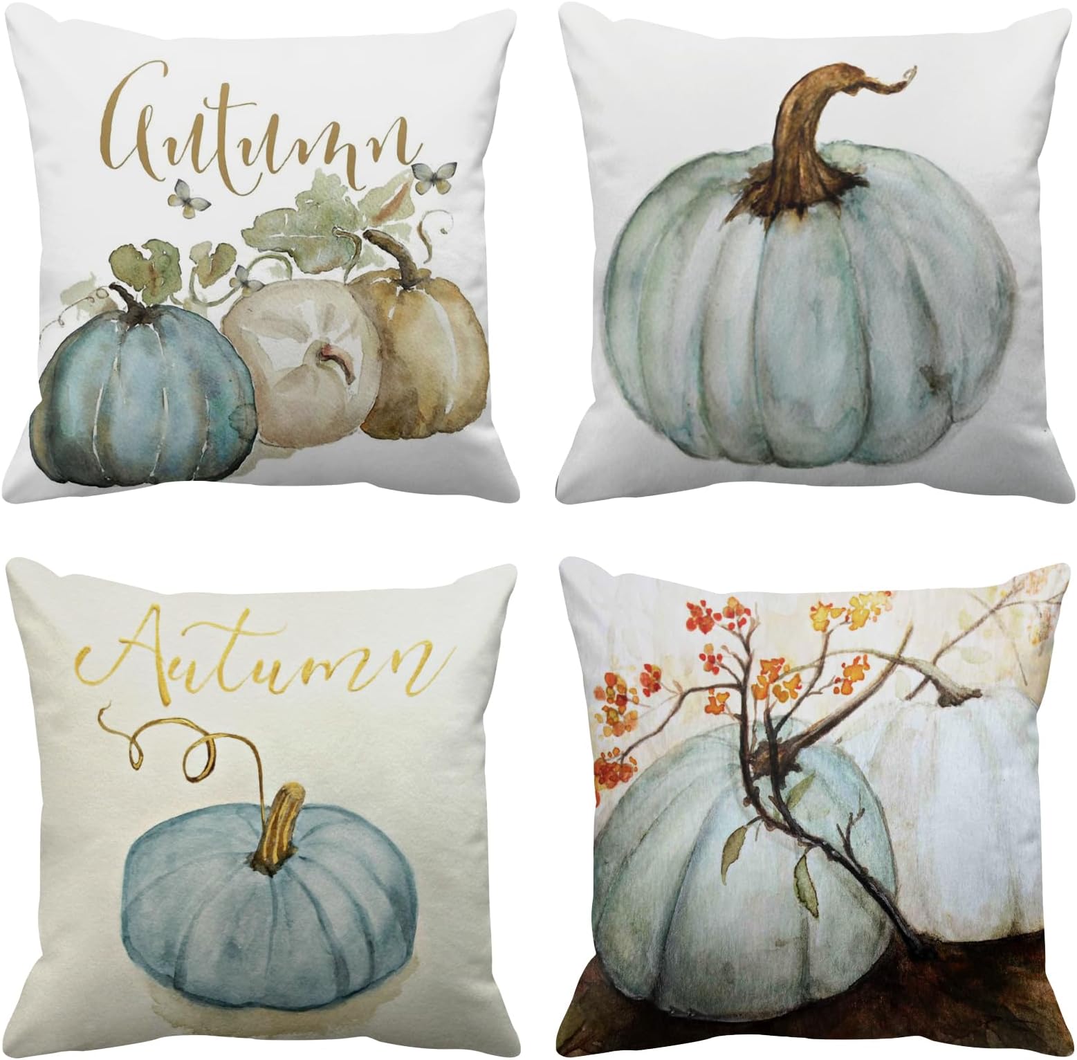 Emvency Tarolo Set of 4 Linen Throw Pillow Cover Case Octopus Whale Creatures from The Deep Coastal Modern Contemporary Paper 1 18" By 18"