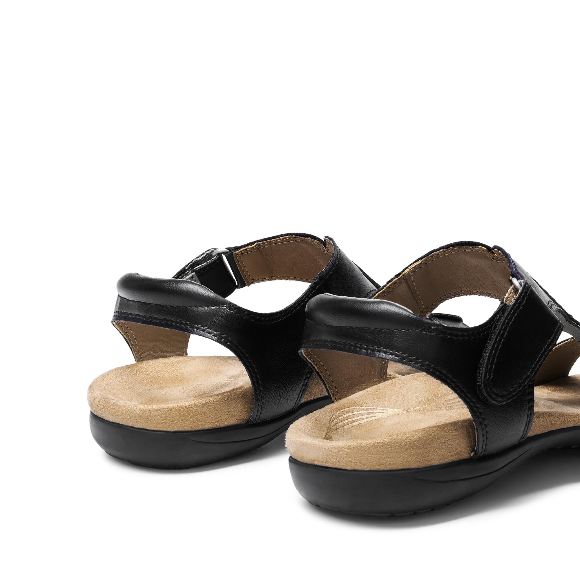 DREAM PAIRS Sandalias Mujer Comodas Zapatos Planos con Apoyo Plantar