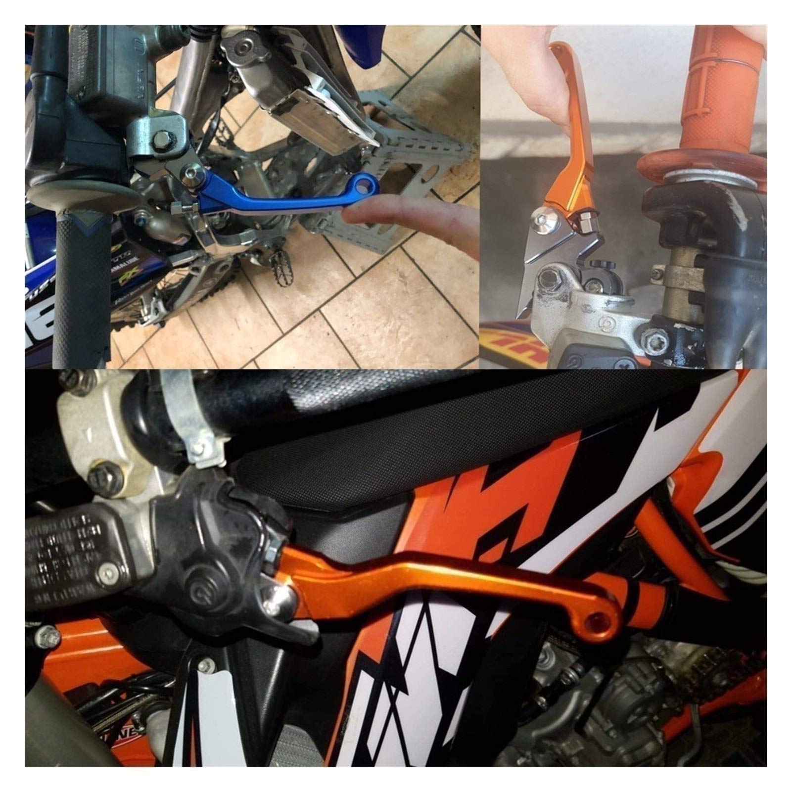 Leva Della Frizione Del Freno Motocross Di Alluminio Di CNC Dirt Bike Pit Bike Pivot Leva Del Freno Leve Di Frizione Per Husqvarna TE250 TE 250 2017 (Colore : Gray)