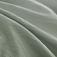 Vista 7 de JIYUAN - Juego de 2 piezas de 1 funda de edredón de algodón 100% lavado de 68x90 pulg (edredón no incluido) y 1 funda de almohada, cómodo