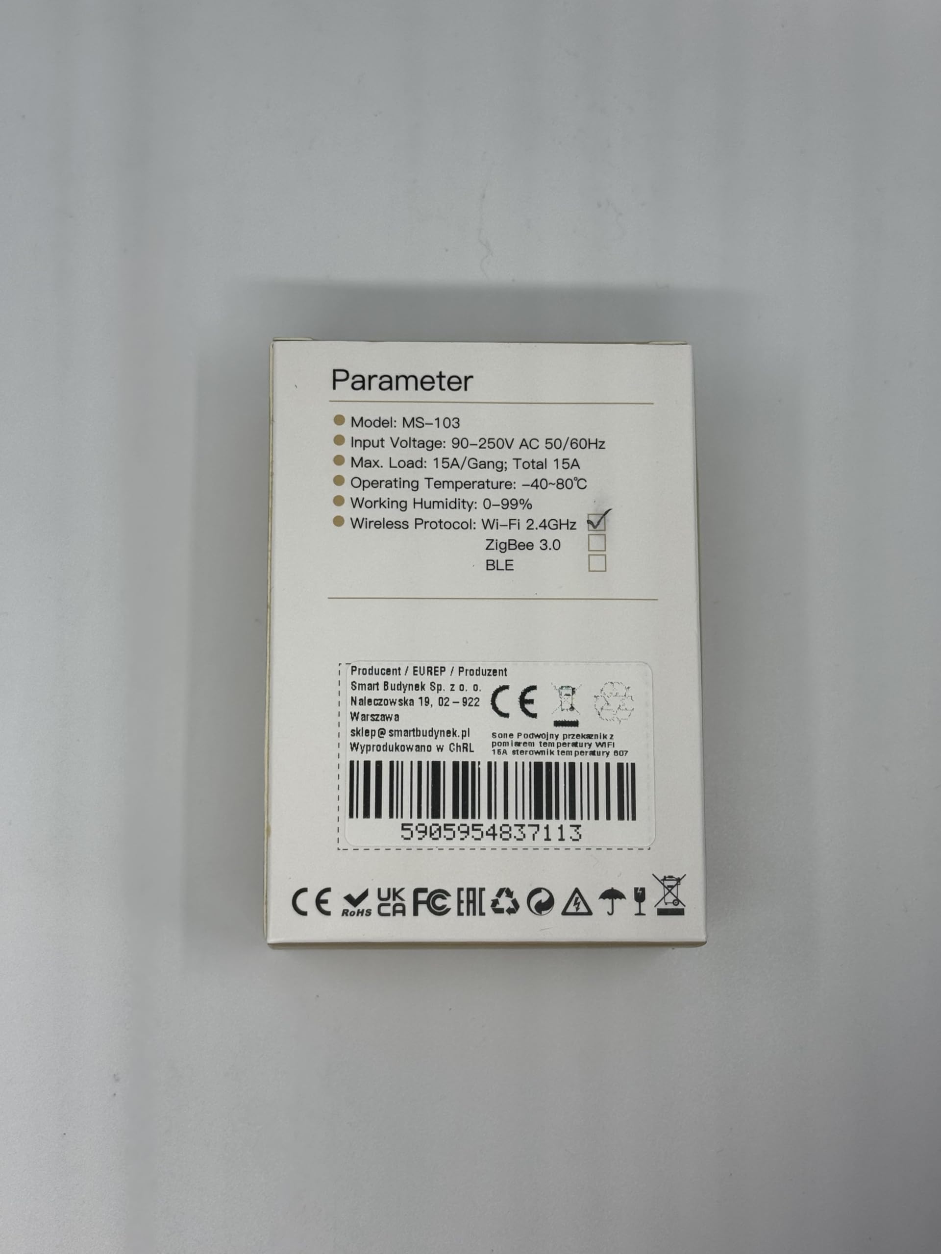 Sone Smart One WLAN 2 kanal-Steuerung 15A/3450W für Wärmepumpen, Heizung ext. Temperatursensor, Tuya App