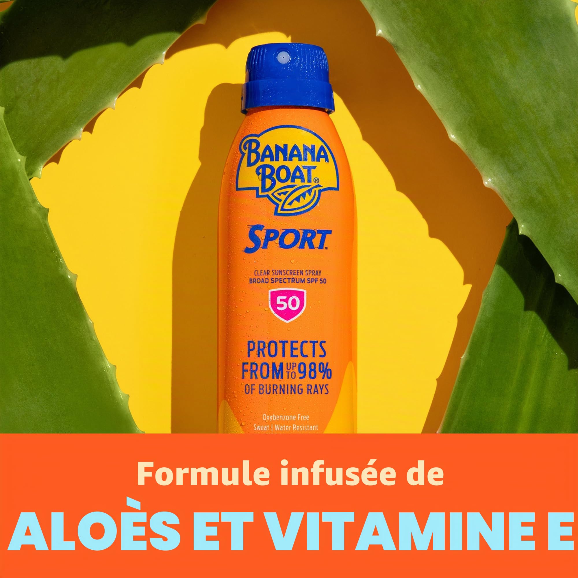 Banana Boat Ultra Mist Sport Performance Lot de 2 sprays de protection solaire à large spectre SPF 30 170 ml