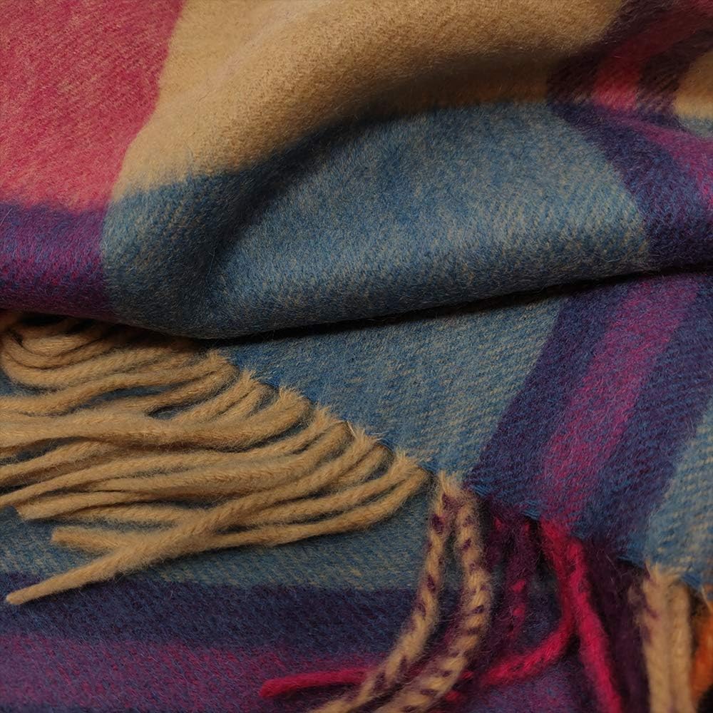 Kiltane of Scotland 100% Pure Cashmere Soft and Warm Tartan Scarf - Designed in Scotland - (17957 Spice Duo Check) at  Men’s Clothing store