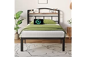 Hestia Twin Bed Frame with Headboard