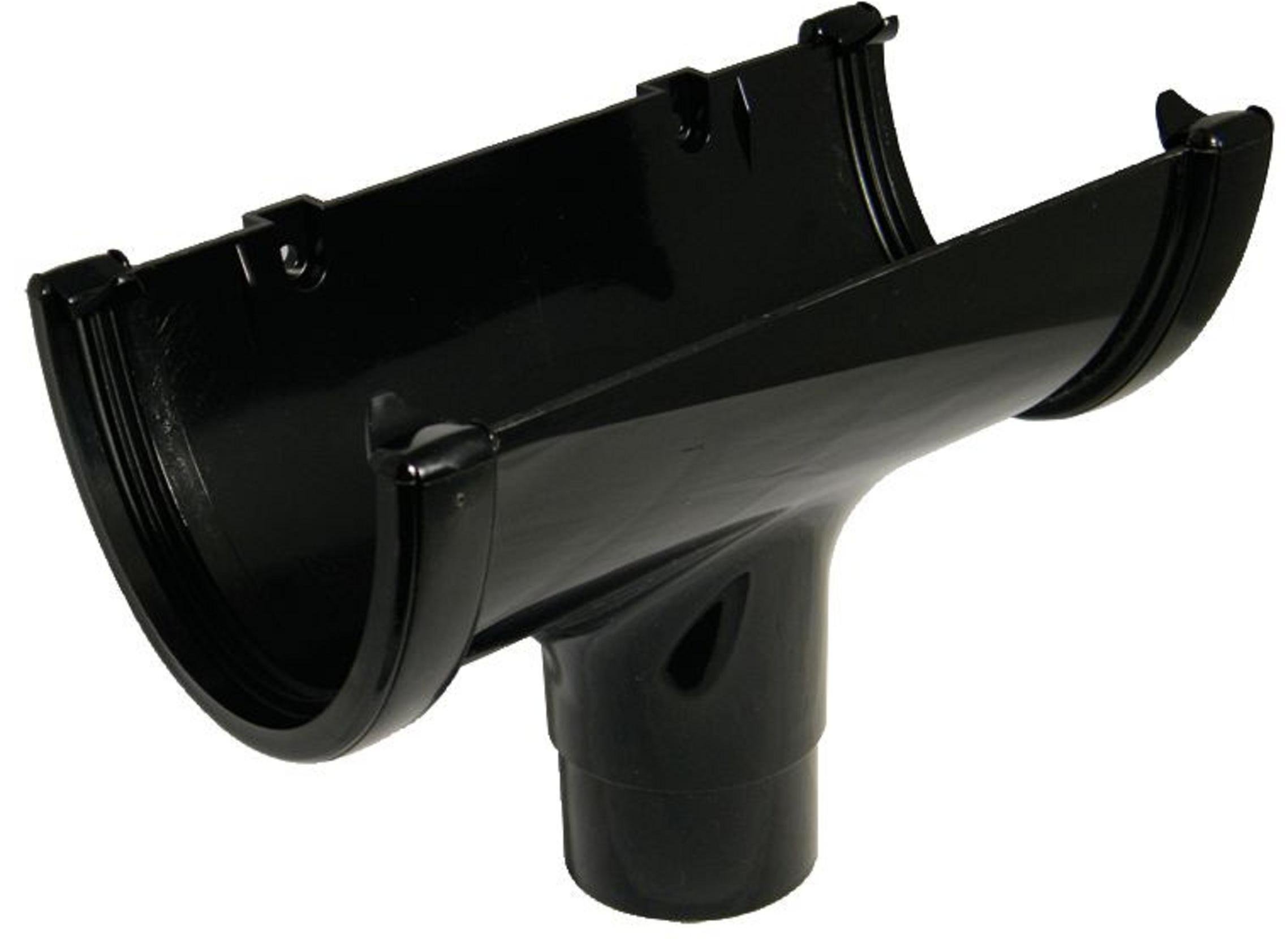 FloPlast Hi-Cap Running Outlet 68mm Black